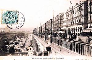 Alger - Hotel de Ville et Boulevard - 1906